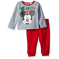 Disney Baby Boys' Mickey Mouse 2-Piece Fleece Set