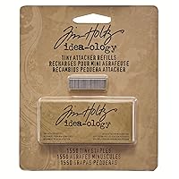 Tim Holtz Idea-ology Metal Tiny Attacher Refills, Box of 1550 Staples, .25 Inches, TH92801
