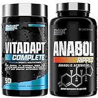 Nutrex Research Anabol Ripped Muscle Builder and Vitadapt Sports Multivitamin