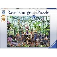 Ravensburger Greenhouse Morning 500 Piece Puzzle for Adults - Every Piece is Unique, Softclick Technology Means Pieces Fit Together Perfectly,Multi,19.5