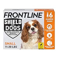 Frontline Shield Flea & Tick Treatment for Small Dogs 11-20 lbs., Count of 6