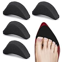 2 Pairs Soft Sponge Adjustable Shoe Filler， Big Toe Plug Foot Brace Shoe Pads Unisex Shoe Too Big Inserts for High Heel Women Reusable Make Big Shoes Fit