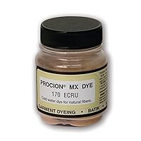 Jacquard Procion Mx Dye - Undisputed King of Tie Dye Powder - Ecru - 2/3 Oz - Cold Water Fiber Reactive Dye Made in USA