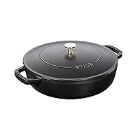 Staub 40511 473/0 with Chistera Black Cast Iron 24 cm