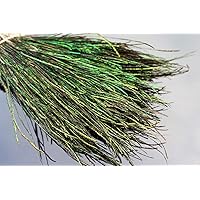 400 Strands Natural Peacock Herl Feather for Nymphs Wet Streamers Flies Rib Body Fly Tying Materials 10-20cm Length
