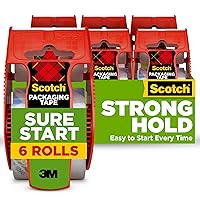 Scotch Sure Start Shipping Packaging Tape, 1.88