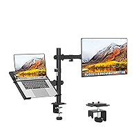 Adjustable Laptop Stand, Ergonomic Design for 13-27 Inch Screens, Holds up to 17.6lbs
