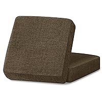 Linen Couch Cushion Covers, Sofa Cover Sofa Furniture Protector Slipcover with Bottom Tie rope, Soft Non-Slip Non-Wrinkle Non-Sticky Suitable for Chair Bench Settee Seat Loveseat Coffee 2 Pieces