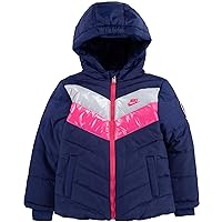 Nike Toddler Girls Colorblock Chevron Puffer Jacket