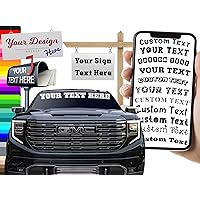 Vinyl Lettering Car Decal | (50 Colors + Unlimited Fonts + 55 Sizes) | Make Your Own Decal & Sticker | Customized Stickers Waterproof and Easy to Apply on Car Boat Mugs Window | Made in The USA