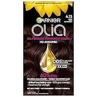Hair Color Olia Ammonia-Free Brilliant Color Oil-Rich Permanent Hair Dye, 4.15 Dark Soft Mahogany, 1 Count (Packaging May Vary)