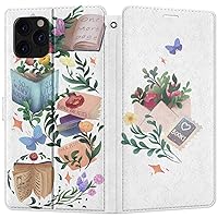 Wallet Case Replacement for iPhone 15 14 13 Pro Max 12 Mini 11 Xr Xs 10 X 8 7+ SE PU Leather Magnetic Books Butterfly Card Holder Snap Cover Flip Toys Heart Folio Library Lovely Spring