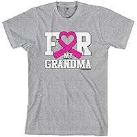 Threadrock Men's for My Grandma Breast Cancer Awareness T-Shirt