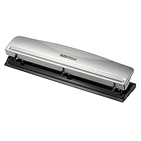 Worklion 3 Ring Hole Punch for Binder, Portable Puncher, Office Assistant,  Black