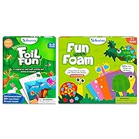 Skillmatics Foil Fun & Fun with Foam Animals Theme Bundle, Art & Craft Kits, DIY Activities for Kids
