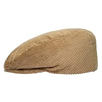 High-quality corduroy flat cap, sporty flat cap made of 100% cotton, peaked cap with light lining, classic women/men's cap made of corduroy, hatteras for summer and winter