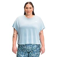 THE NORTH FACE Women's Wander Short Sleeve Tee (Standard and Plus Size), Beta Blue, 1X