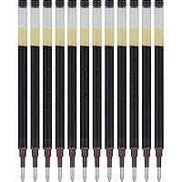 PILOT Pen G2 Gel Ink Refills For Rolling Ball Pens, Bold Point, 1.0mm, Black Ink, 12-Pack