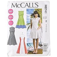 McCall's Pattern Company M6741B50 Misses'/Women's Petite Lined Dresses Sewing Template, Size B5 (8-10-12-14-16)