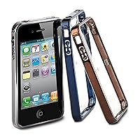 iWALK Class No.1 - Stylish Chrome and Clear iPhone 4 & 4S Case with Screen Protector