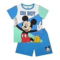 Disney Mickey Mouse Pyjamas Boys T-shirt Shorts Set Clubhouse Gift