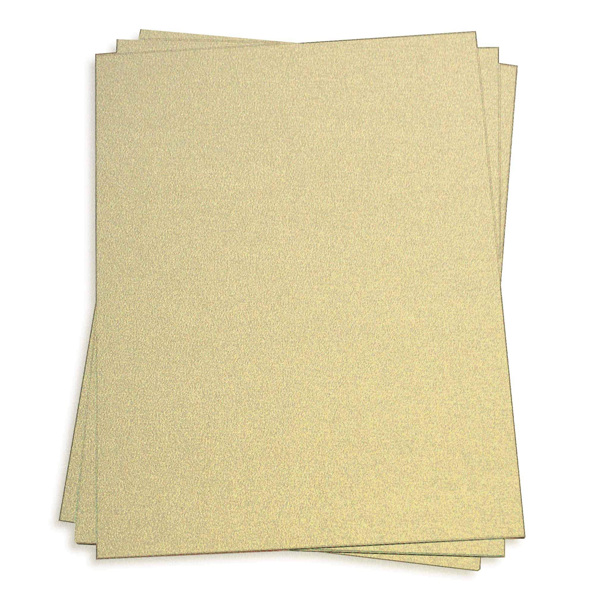 Gold Leaf Card Stock - 27.5 x 39.37 Curious Metallics 92lb Cover, 25 Pack