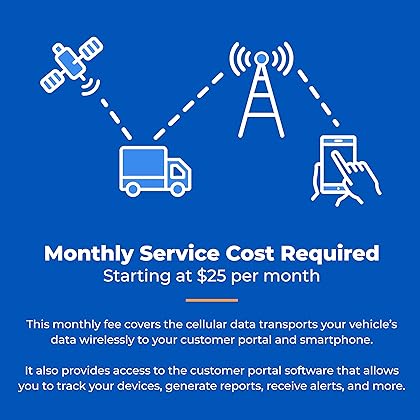 Linxup Fleet GPS Tracker and Monitoring System: Real-Time Location Company Vehicle Tracking, Monitoring, and Alerts for Professional Vehicles and Fleets