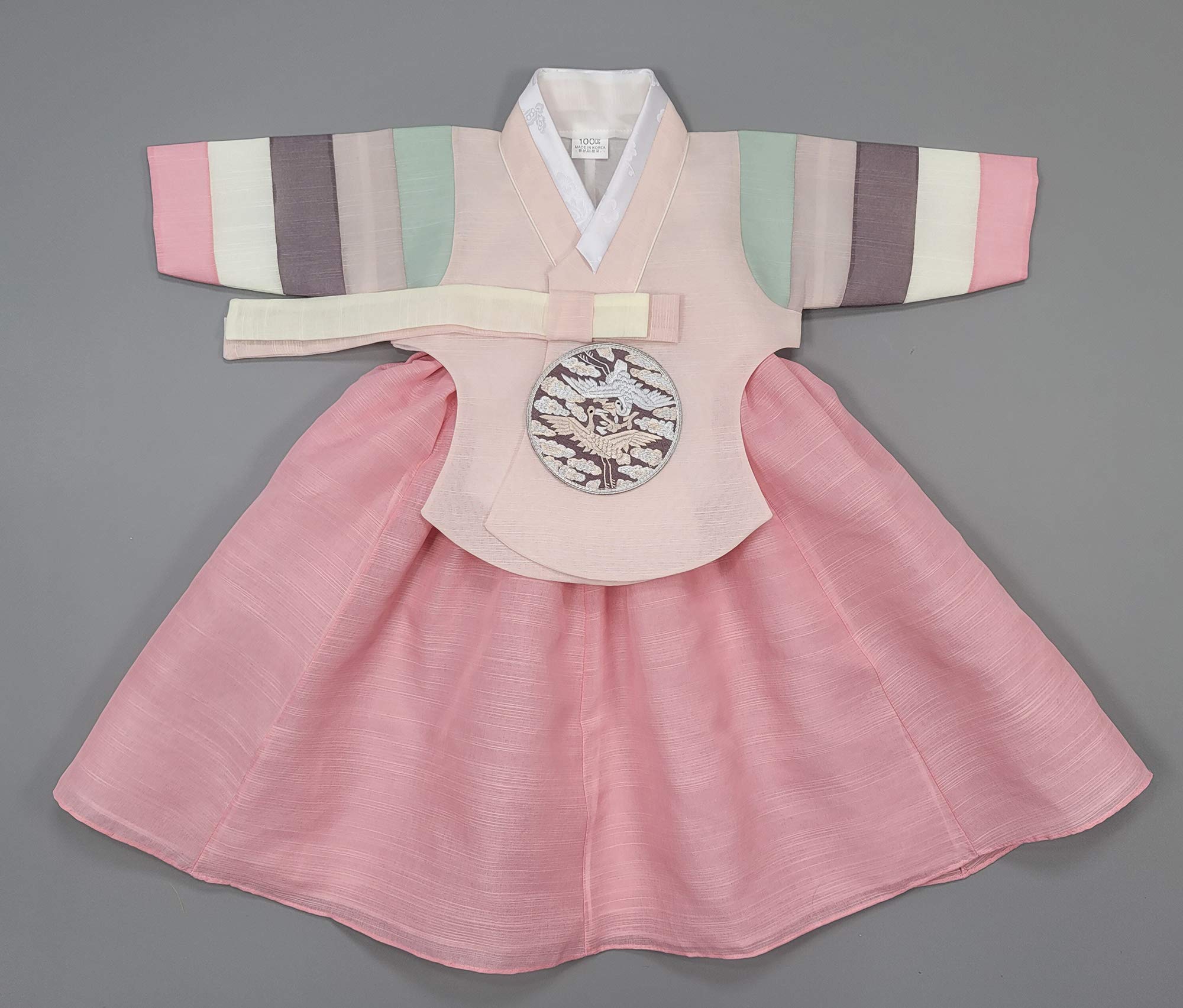Hanbok Baby Girl 100th Days Korea Traditional BAIKIL Party Celebrations Pink
