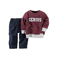 Carter's Baby Boys' Genius Sweatshirt Pants Set - 3 Months