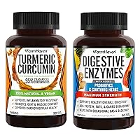 FarmHaven Turmeric Curcumin with Black Pepper and Digestive Enzymes with 18 Probiotics & Herbs