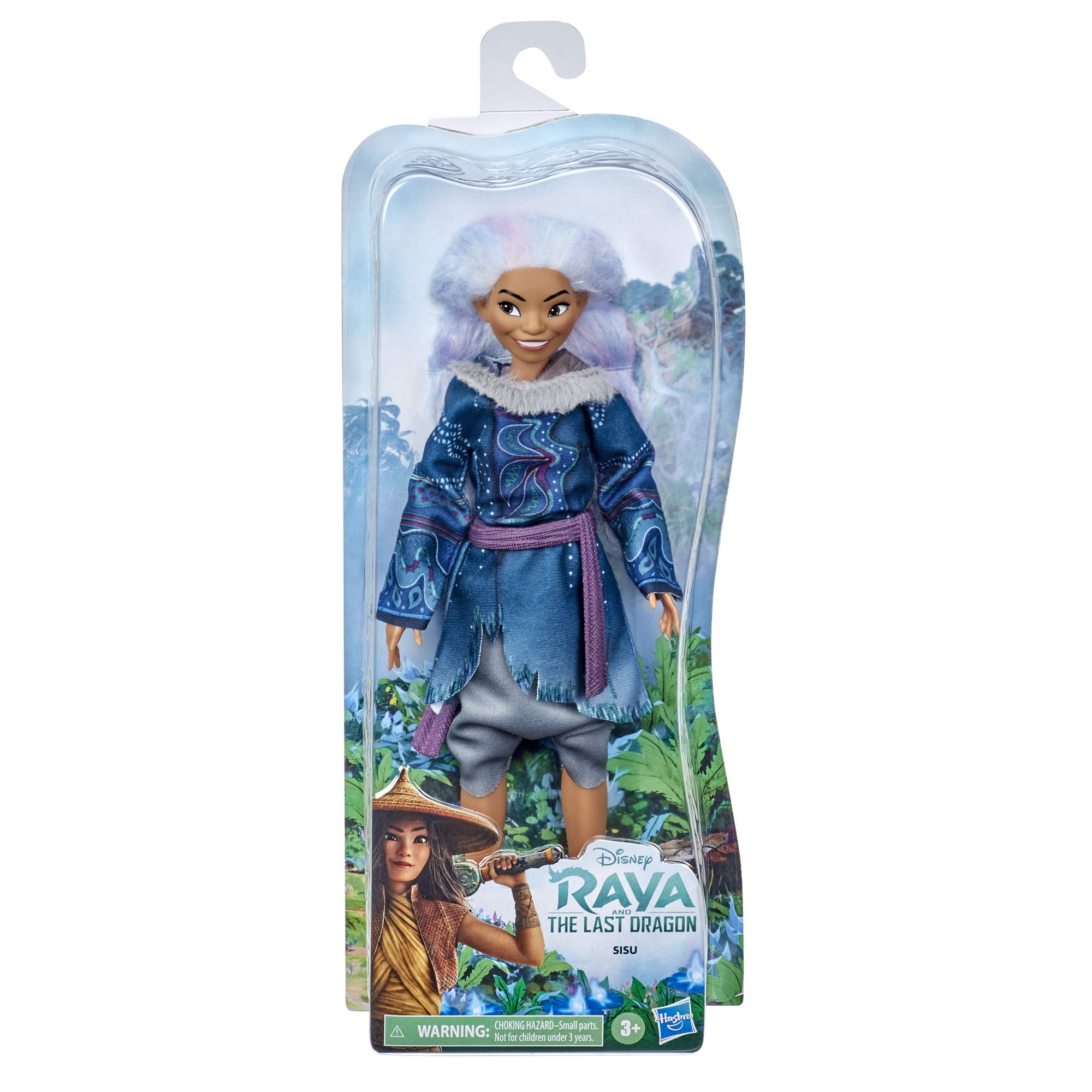 Disney Sisu Human Fashion Doll with Lavender Hair and Movie-Inspired Clothes Inspired by Disney's Raya and The Last Dragon Movie, Toy for 3 Year Old Kids and Up