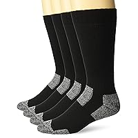 Carolina Ultimate Men's Steel Toe Boot Cushion Work Crew Socks 4 Pair Pack