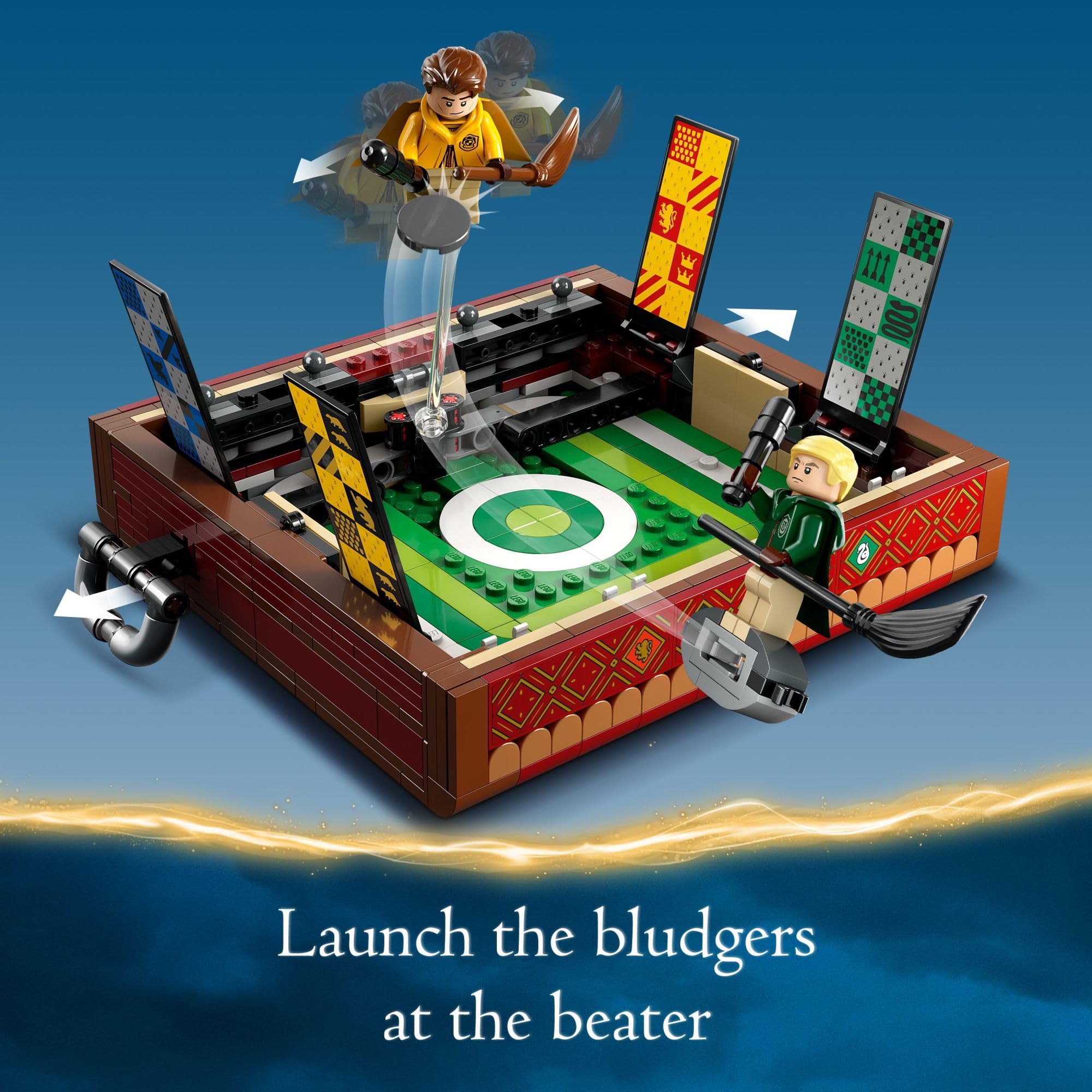 LEGO Harry Potter Quidditch Trunk 76416 Buildable Harry Potter Toy; Birthday Gift Idea for Kids Aged 9+; Open the Buildable Box to Reveal a Quidditch Playing Arena; Includes 4 Customizable Minifigures