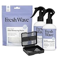 Fresh Wave Lavender Odor Removing Spray + Packs Bundle: (2) 8 fl. oz. Sprays + (1) Packs + Pod Combo