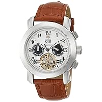 J Harrison JH-044wb Men's Wristwatch, Watch Multi-function Display, Gimmick, Hand Wind Wrist Watch with Big Temp