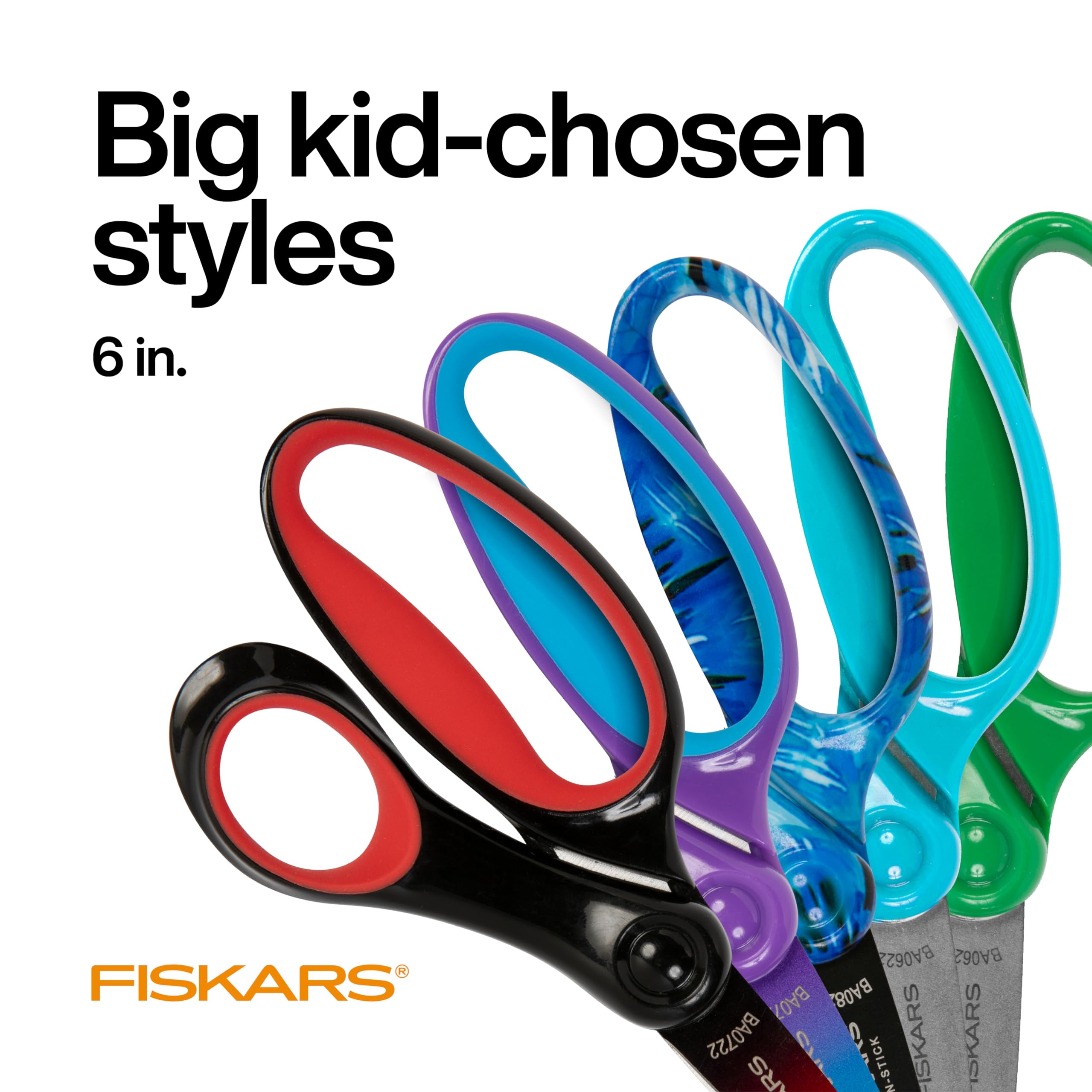 Fiskars® Big Kids Ombre Left-handed Scissors, Blue (6 in.)