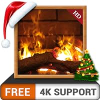 Fireplace Ambiance HD FREE - Enjoy the winter's Christmas holidays to the acme of its heights on your HDR 4K TV and Fire Devices as a wallpaper & Theme for Mediation & Peace