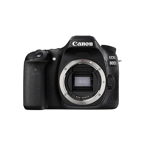 Canon EOS 80D Digital SLR Camera Body (Black) (Renewed)
