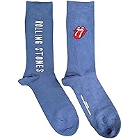 Unisex-adult Rolling Stones Vertical Tongue (US Men's Shoe Size 8 - 12) Socks One Size Tie-Dye