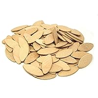 20 Birch Wood Biscuits for Woodworking, 100 Pack (JN122B)