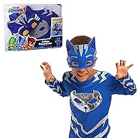 PJ Masks Turbo Blast Catboy Dress Up and Pretend Play Set, Includes Full Body Outfit and Matching Fabric Mask, Kids Toys for Ages 3 Up by Just Play