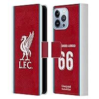 Head Case Designs Officially Licensed Liverpool Football Club Trent Alexander-Arnold 2020/21 Players Home Group 1 Leather Book Wallet Case Cover Compatible with Apple iPhone 13 Pro Max