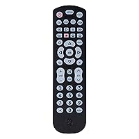 GE Universal Remote Control for Samsung, Vizio, LG, Sony, Sharp, Roku, Apple TV, TCL, Smart TV, Streaming Media Player, Blu-Ray Player, DVD Player, Easy Programming, 4-Device, Black, 40081