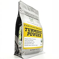 Organic Turmeric Powder (Curcumin) from India by Spice Profile | USDA Certified Organic | 4oz Resealable Pouch | Distinct Pungent Aroma, Ginger & Pepper Like Flavor | Premium Spice for Everyday Use
