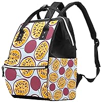 Ripe Passion Fruit Diaper Bag Backpack Baby Nappy Changing Bags Multi Function Large Capacity Travel Bag