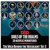 WizKids D&D Idols of The Realms: The Wild Beyond The Witchlight : 2D Set 2 - 20pc Dungeons & Dragons 2D Acrylic Miniatures - RPG