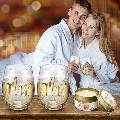 Yorktend Wedding Gifts Engagement Gifts for Couples Valentine's Day Gifts  for Her Him Bride and Groom Newlywed Mr and Mrs, Bride To Be Gifts  Honeymoon