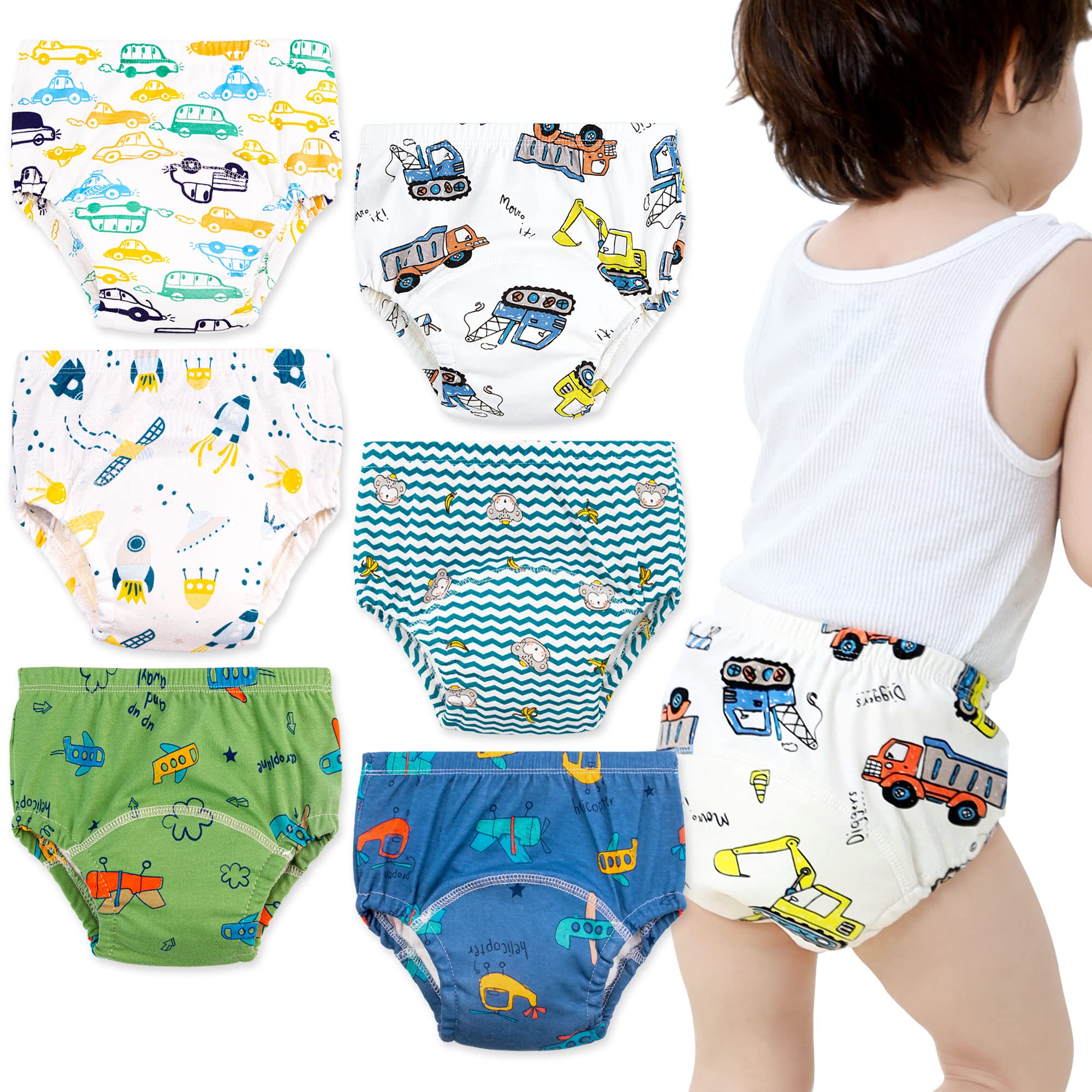 Baby Cotton Training Panties Diapers | Cotton Diaper Nappies Panties Nappy  - 6 Layer - Aliexpress
