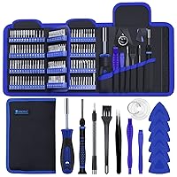 Precision Screwdriver Set, LIFEGOO 170pcs All in one Electronics Repair Tool Kit with 156pcs Bits Magnetic Driver Kit & Bag for Repair Computer, PC, MacBook, Laptop, Tablet, iPhone, Xbox, Game Console
