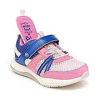 360 girls Blitz Running Shoe, Pink/Light Blue, 11 Toddler US